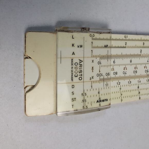 Aristo Scholar 0903 Slide Rule With Storage Case Made In Germany Engineering - Picture 4 of 6